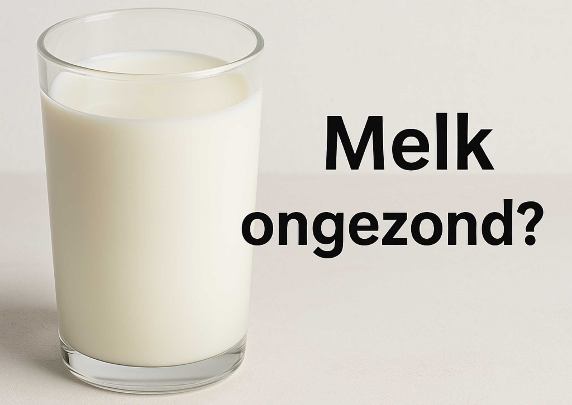 Glas melk met de vraag of melk gezond is – kritisch onderzoek naar de impact van melk op gezondheid